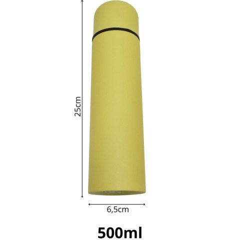 TERMOS TURYSTYCZNY 500ML EXCELLENT HOUSEWARE ŻÓŁTY