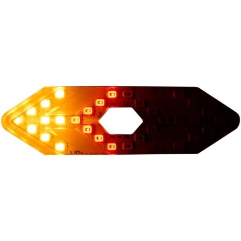 LAMPKA ROWEROWA TYŁ Z SYGNALIZATOREM LED ŁADOWANIE USB DUNLOP