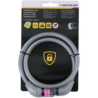 ZAPIĘCIE ROWEROWE DUNLOP LINKA SZYFR 1.0x65CM - SZARY