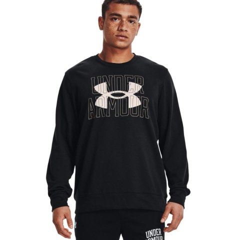 Bluza męska Under Armour UA Rival Terry Logo Crew czarna 1370391 001 Under Armour Bluza męska Under Armour UA Rival Terry Logo Crew czarna 1370391 001 Under Armour