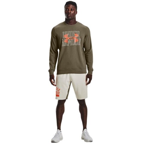 Bluza męska Under Armour UA Rival Terry Logo Crew zielona 1370391 361 Under Armour
