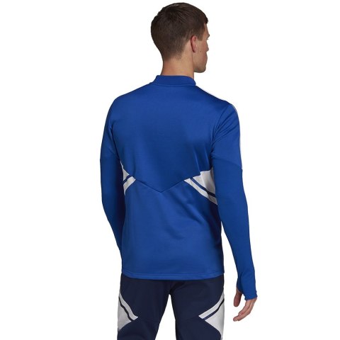 Bluza męska adidas Condivo 22 Training 1/2 zip niebiesko-biała HA6271 Adidas teamwear Bluza męska adidas Condivo 22 Training 1/2 zip niebiesko-biała HA6271 Adidas teamwear