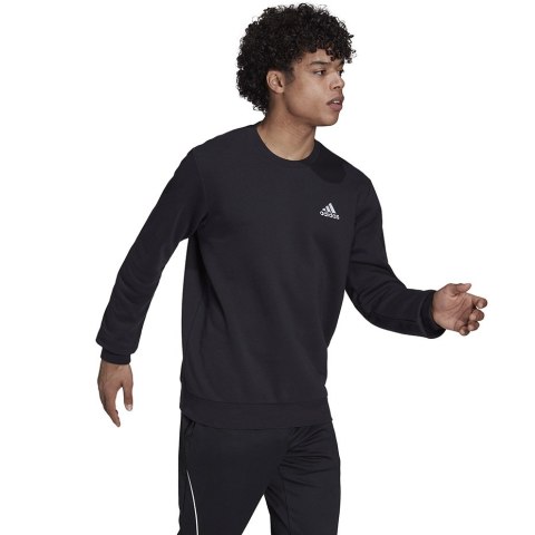 Bluza męska adidas Essentials Fleece Sweatshirt czarna GV5295 Adidas Bluza męska adidas Essentials Fleece Sweatshirt czarna GV5295 Adidas