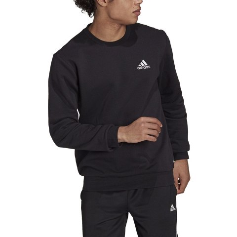 Bluza męska adidas Essentials Fleece Sweatshirt czarna GV5295 Adidas Bluza męska adidas Essentials Fleece Sweatshirt czarna GV5295 Adidas