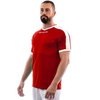 Koszulka Givova Revolution Interlock czerwono-biała MAC04 1203 Givova
