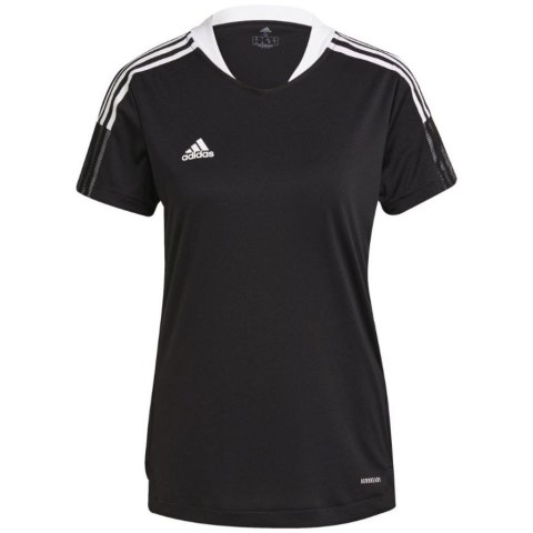 Koszulka damska adidas Condivo 21 Training Jersey czarna GM7582 Adidas teamwear Koszulka damska adidas Condivo 21 Training Jersey czarna GM7582 Adidas teamwear