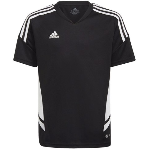 Koszulka dla dzieci adidas Condivo 22 Jersey czarno-biała HA6278 Adidas teamwear Koszulka dla dzieci adidas Condivo 22 Jersey czarno-biała HA6278 Adidas teamwear