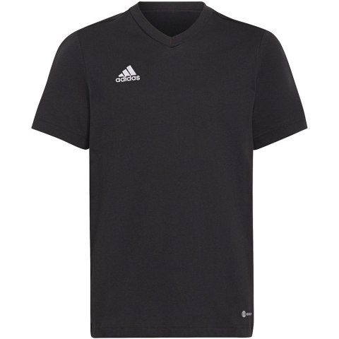 Koszulka dla dzieci adidas Entrada 22 Tee czarna HC0443 Adidas teamwear Koszulka dla dzieci adidas Entrada 22 Tee czarna HC0443 Adidas teamwear