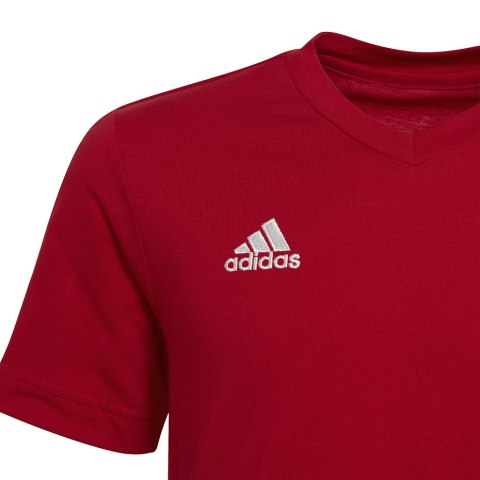 Koszulka dla dzieci adidas Entrada 22 Tee czerwona HC0446 Adidas teamwear Koszulka dla dzieci adidas Entrada 22 Tee czerwona HC0446 Adidas teamwear