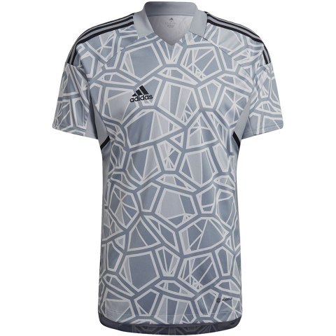 Koszulka męska Condivo 22 Goalkeeper Jersey Short Sleeve szara HB1622 Adidas teamwear Koszulka męska Condivo 22 Goalkeeper Jersey Short Sleeve szara HB1622 Adidas teamwear