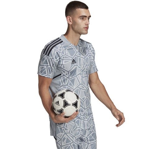 Koszulka męska Condivo 22 Goalkeeper Jersey Short Sleeve szara HB1622 Adidas teamwear Koszulka męska Condivo 22 Goalkeeper Jersey Short Sleeve szara HB1622 Adidas teamwear