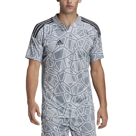 Koszulka męska Condivo 22 Goalkeeper Jersey Short Sleeve szara HB1622 Adidas teamwear Koszulka męska Condivo 22 Goalkeeper Jersey Short Sleeve szara HB1622 Adidas teamwear