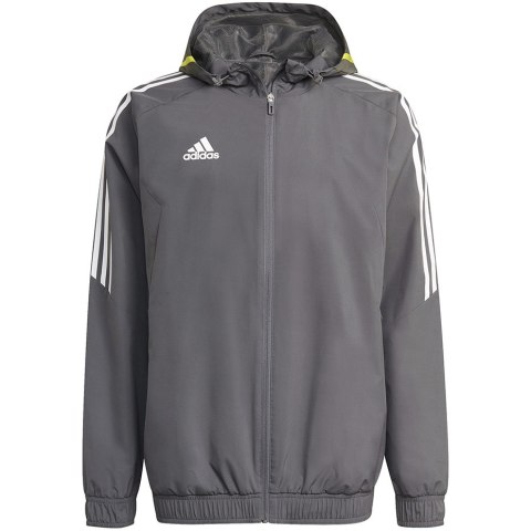 Kurtka męska adidas Condivo 20 All-weather Jacket grafitowa HD2293 Adidas teamwear Kurtka męska adidas Condivo 20 All-weather Jacket grafitowa HD2293 Adidas teamwear