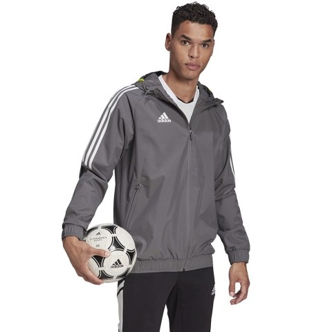 Kurtka męska adidas Condivo 20 All-weather Jacket grafitowa HD2293 Adidas teamwear Kurtka męska adidas Condivo 20 All-weather Jacket grafitowa HD2293 Adidas teamwear