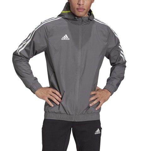 Kurtka męska adidas Condivo 20 All-weather Jacket grafitowa HD2293 Adidas teamwear Kurtka męska adidas Condivo 20 All-weather Jacket grafitowa HD2293 Adidas teamwear