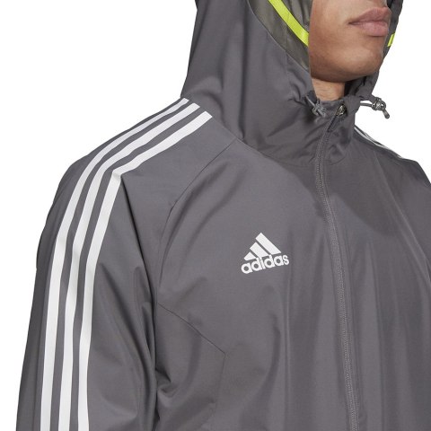 Kurtka męska adidas Condivo 20 All-weather Jacket grafitowa HD2293 Adidas teamwear Kurtka męska adidas Condivo 20 All-weather Jacket grafitowa HD2293 Adidas teamwear