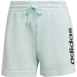 Spodenki damskie adidas Essentials Slim Logo Shorts turkusowe HE9363 Adidas
