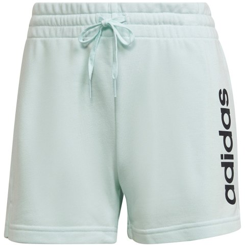 Spodenki damskie adidas Essentials Slim Logo Shorts turkusowe HE9363 Adidas Spodenki damskie adidas Essentials Slim Logo Shorts turkusowe HE9363 Adidas
