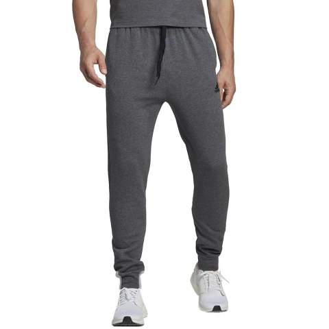 Spodnie męskie adidas Essentials Fleece Regular Tapered szare HL2243 Adidas Spodnie męskie adidas Essentials Fleece Regular Tapered szare HL2243 Adidas