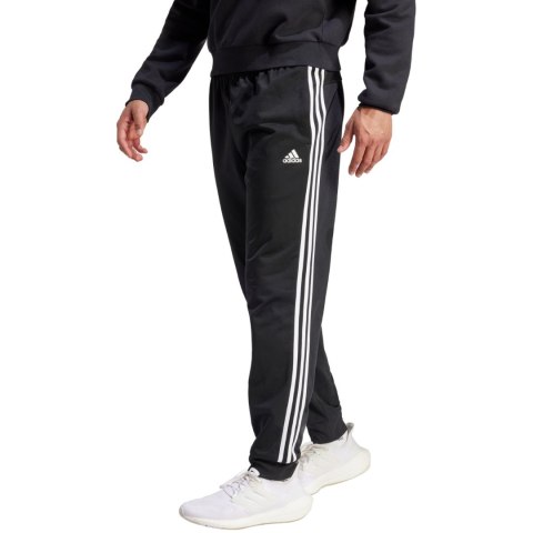 Spodnie męskie adidas Primegreen Essentials Warm-Up Tapered 3-Stripes Track czarne H46105 Adidas Spodnie męskie adidas Primegreen Essentials Warm-Up Tapered 3-Stripes Track czarne H46105 Adidas