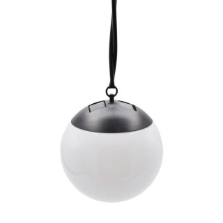LAMPA SOLARNA PLASTIKOWA KULA WISZĄCA NA KLIPS 10X30CM KPL.2SZT