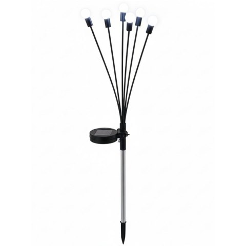 LAMPA SOLARNA TAŃCZĄCE NA WIETRZE KULECZKI BIAŁE 6 LED 72CM ZIMNY BIAŁY