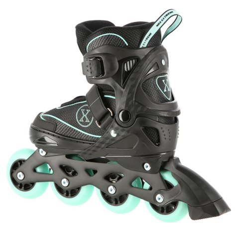 NA11008 CZARNO-MIĘTOWY ROZM. M (35-38) ŁYŻWOROLKI NILS EXTREME NILS EXTREME