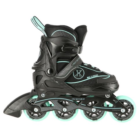 NA11008 CZARNO-MIĘTOWY ROZM. M (35-38) ŁYŻWOROLKI NILS EXTREME NILS EXTREME