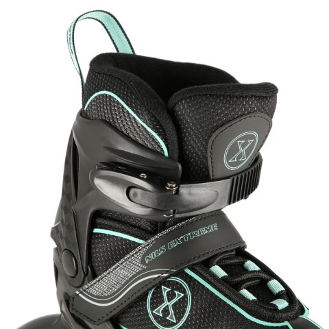 NA11008 CZARNO-MIĘTOWY ROZM. M (35-38) ŁYŻWOROLKI NILS EXTREME NILS EXTREME