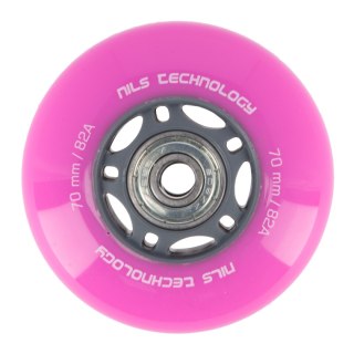 PU 70x24 82A (4szt.) RÓŻOWE + ABEC-7 (8szt.) ZESTAW NILS EXTREME NILS EXTREME