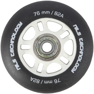 PU 76x24 82A CZARNE MATOWE (4 szt.) + ABEC-9 (8 szt.) ZESTAW NILS EXTREME NILS EXTREME