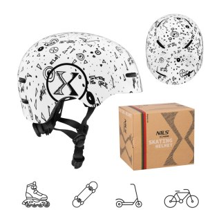 MT311 KASK BIAŁY L(58-61CM) NILS EXTREME NILS EXTREME