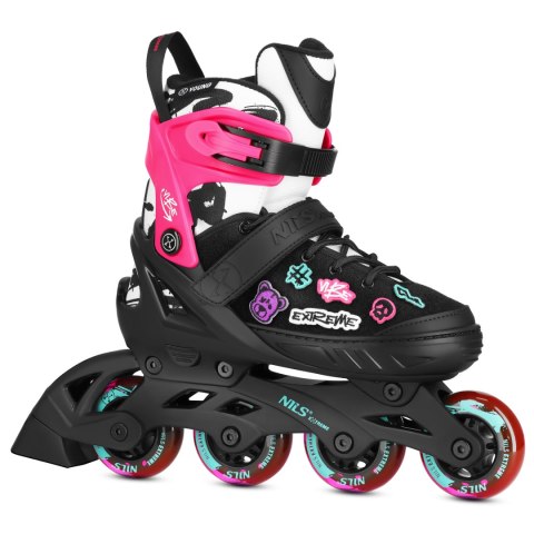 NA2053A ŁYŻWOROLKI VIBE RÓŻOWE ROZM. M(37-40) NILS EXTREME NILS EXTREME