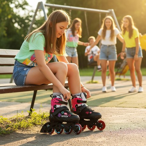NA2053A ŁYŻWOROLKI VIBE RÓŻOWE ROZM. M(37-40) NILS EXTREME NILS EXTREME