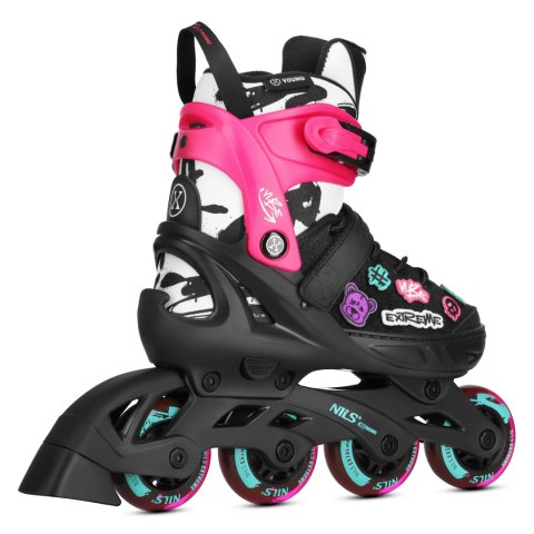 NA2053A ŁYŻWOROLKI VIBE RÓŻOWE ROZM. M(37-40) NILS EXTREME NILS EXTREME