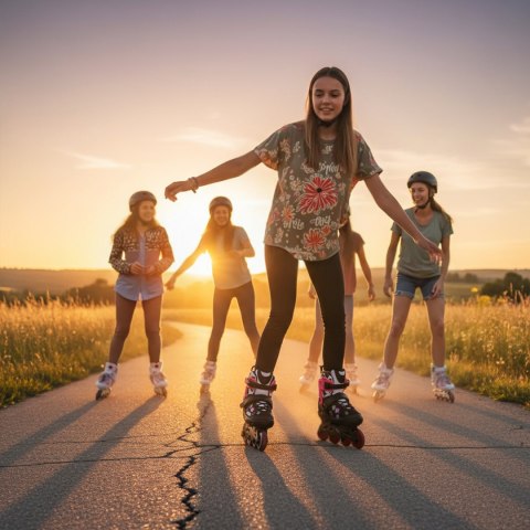 NA2053A ŁYŻWOROLKI VIBE RÓŻOWE ROZM. M(37-40) NILS EXTREME NILS EXTREME