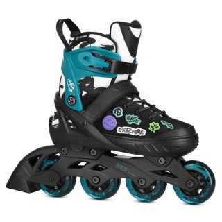 NA2053A ŁYŻWOROLKI VIBE TURKUSOWE ROZM. M(37-40) NILS EXTREME NILS EXTREME