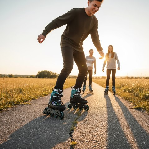 NA2053A ŁYŻWOROLKI VIBE TURKUSOWE ROZM. XS(29-32) NILS EXTREME NILS EXTREME
