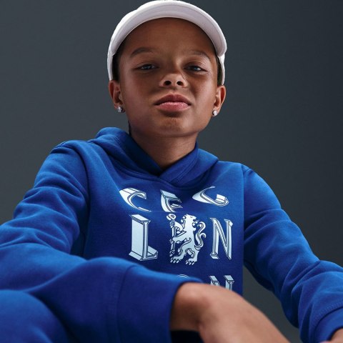 Bluza Nike Chelsea FC Club Junior HM3649-495 XL (158-170cm) niebieski Nike