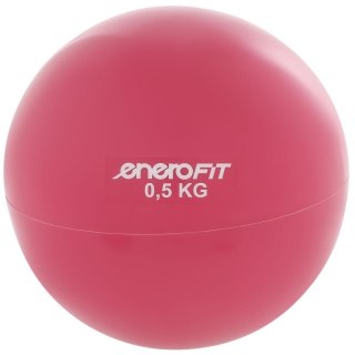 PIŁKA WAGOWA Z OBCIĄŻENIEM 0,5KG RÓŻOWA ENERO FIT