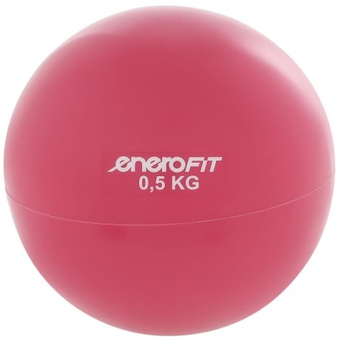 PIŁKA WAGOWA Z OBCIĄŻENIEM 0,5KG RÓŻOWA ENERO FIT
