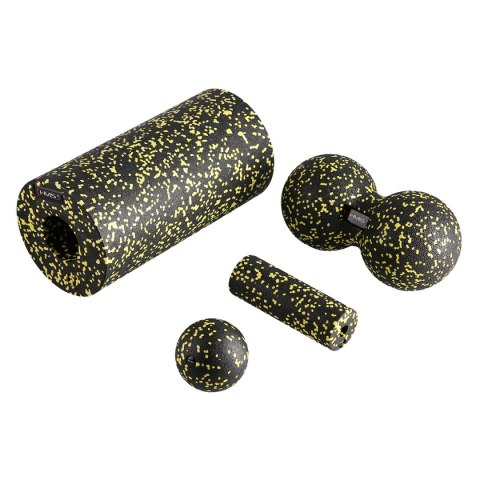 FSBM04 BLACK-YELLOW SET ZESTAW DO MASAŻU WAŁKI/PIŁKI(4 szt) HMS HMS