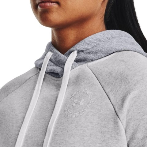 Bluza damska Under Armour Rival Fleece CB Hoodie szara 1373031 014 Under Armour Bluza damska Under Armour Rival Fleece CB Hoodie szara 1373031 014 Under Armour