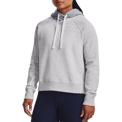 Bluza damska Under Armour Rival Fleece CB Hoodie szara 1373031 014 Under Armour Bluza damska Under Armour Rival Fleece CB Hoodie szara 1373031 014 Under Armour