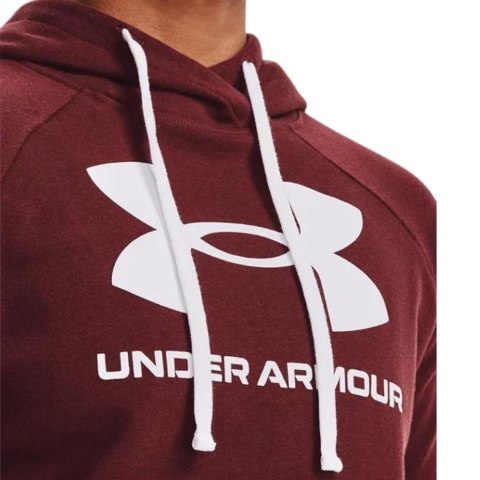Bluza damska Under Armour Rival Fleece Logo Hoodie bordowa 1356318 690 Under Armour Bluza damska Under Armour Rival Fleece Logo Hoodie bordowa 1356318 690 Under Armour