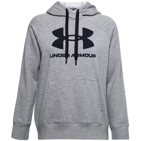 Bluza damska Under Armour Rival Fleece Logo Hoodie szara 1356318 035 Under Armour Bluza damska Under Armour Rival Fleece Logo Hoodie szara 1356318 035 Under Armour