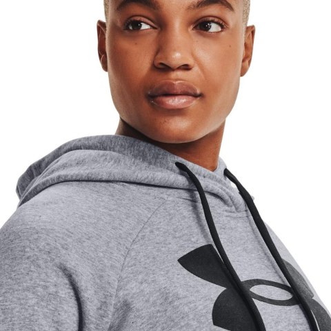 Bluza damska Under Armour Rival Fleece Logo Hoodie szara 1356318 035 Under Armour Bluza damska Under Armour Rival Fleece Logo Hoodie szara 1356318 035 Under Armour