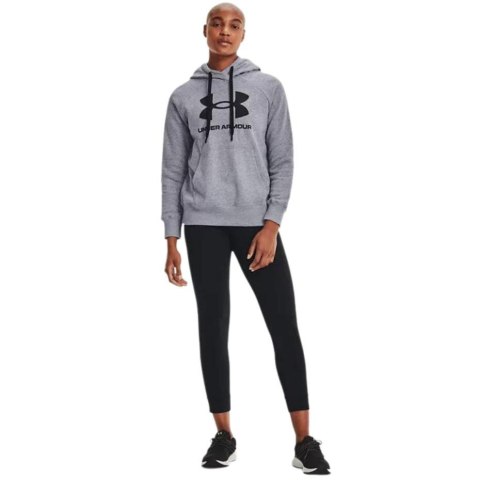 Bluza damska Under Armour Rival Fleece Logo Hoodie szara 1356318 035 Under Armour Bluza damska Under Armour Rival Fleece Logo Hoodie szara 1356318 035 Under Armour