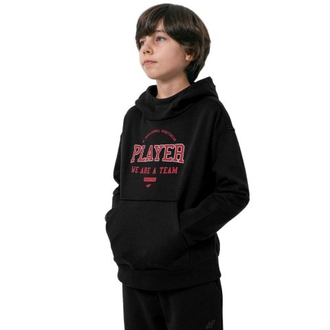Bluza dla chłopca 4F głęboka czerń HJZ22 JBLM006 20S 4F Bluza dla chłopca 4F głęboka czerń HJZ22 JBLM006 20S 4F
