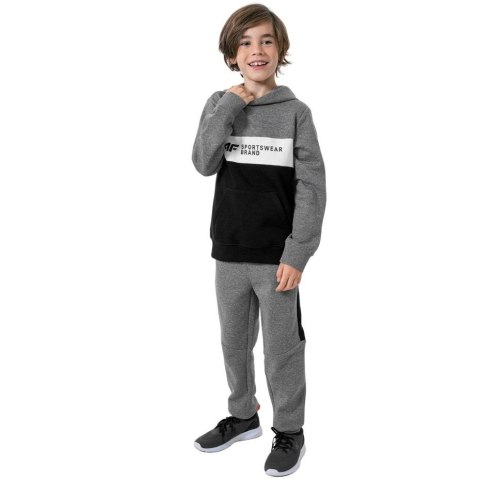 Bluza dla chłopca 4F średni szary melanż HJZ22 JBLM003 24M 4F Bluza dla chłopca 4F średni szary melanż HJZ22 JBLM003 24M 4F